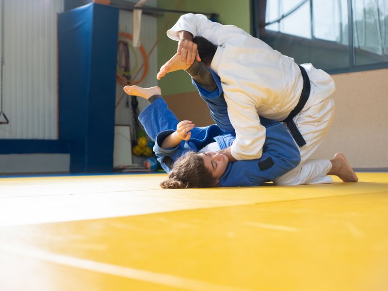 Trening judo — rzuty