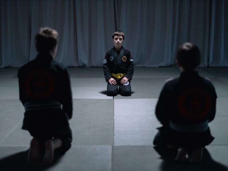 Dzieci na treningu judo